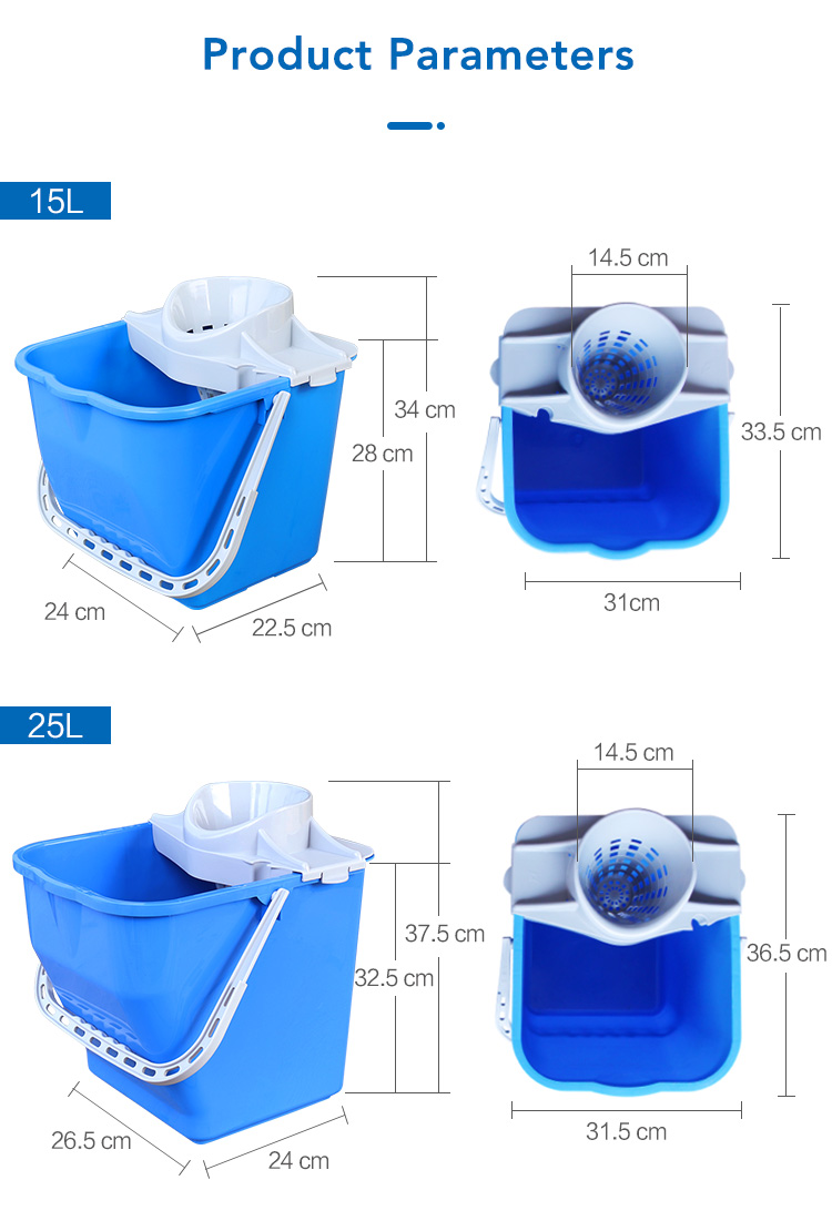 CT Round Mop Bucket - Cleanic Cleaning Equipment